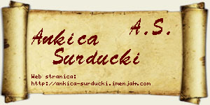 Ankica Surdučki vizit kartica